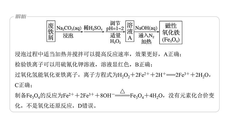 新高考化学一轮复习课件  第3章 热点强化6　工业流程中含铁化合物的制备05