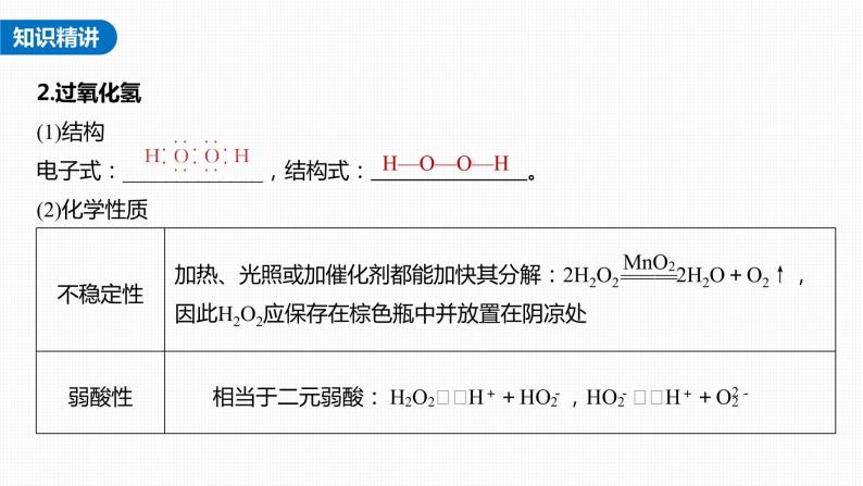 新高考化学一轮复习课件  第4章 热点强化7　臭氧和过氧化氢06