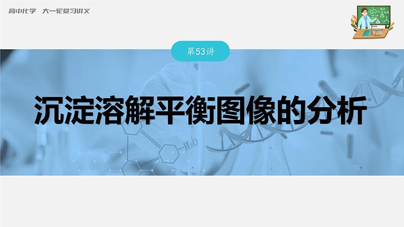 新高考化学一轮复习课件  第8章 第53讲　沉淀溶解平衡图像的分析03