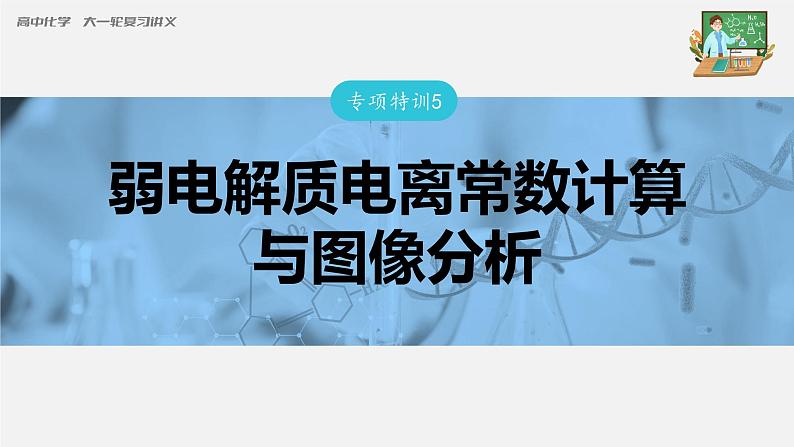 新高考化学一轮复习课件  第8章 专项特训5　弱电解质电离常数计算与图像分析第3页