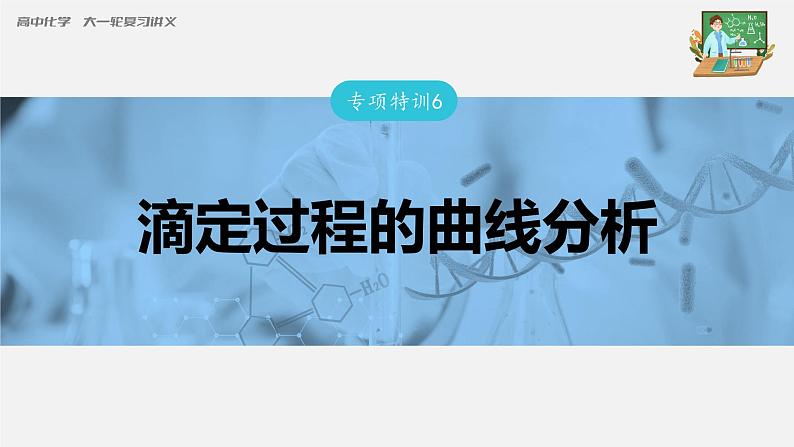 新高考化学一轮复习课件  第8章 专项特训6　滴定过程的曲线分析第3页