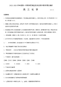 2022-2023学年新疆维吾尔自治区和田地区洛浦县高三上学期11月期中考试化学