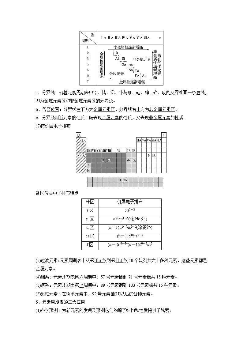 新高考化学一轮复习讲义  第5章 第27讲　元素周期表和元素周期律第3页
