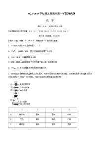 2022-2023学年四川省成都市第七中学高一上学期期末考试化学含解析