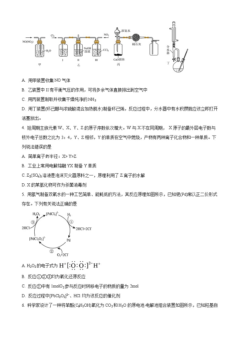 四川省凉山彝族自治州2022-2023学年高三下学期二模化学试题（原卷版）第2页