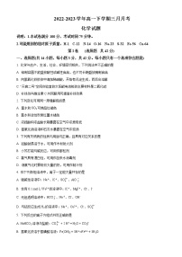 四川省眉山市仁寿县第一重点中学2022-2023学年高一下学期3月月考化学试题（解析版+原卷版）