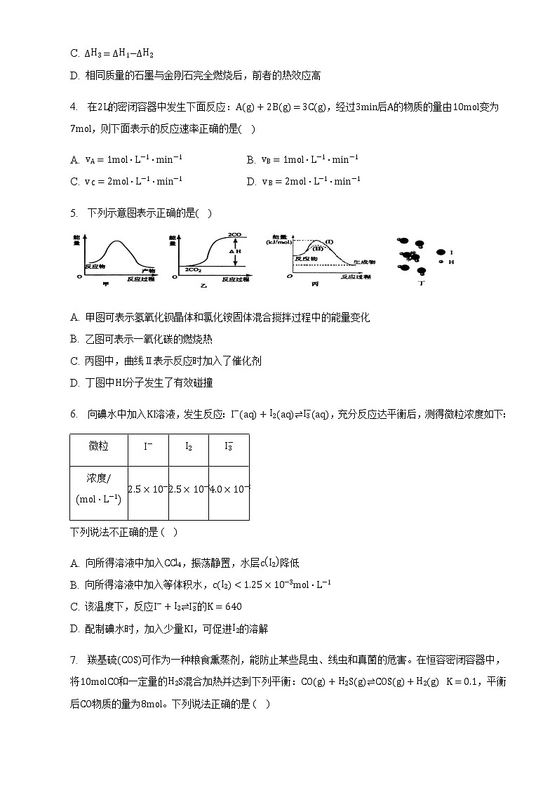 广州市番禺区实验中学2022-2023学年高二下学期3月阶段性测试化学试题（Word版含答案）02