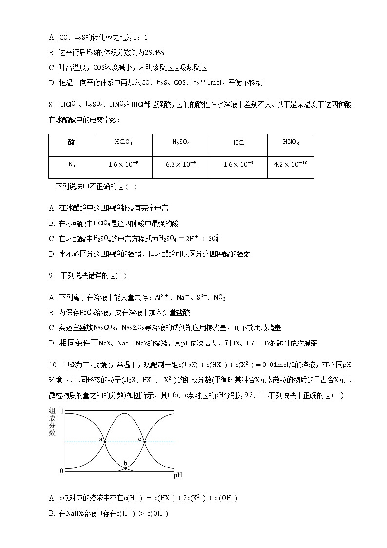 广州市番禺区实验中学2022-2023学年高二下学期3月阶段性测试化学试题（Word版含答案）03