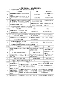 2023届高三化学二轮复习 09 小题保分训练(9)   表格逻辑型实验