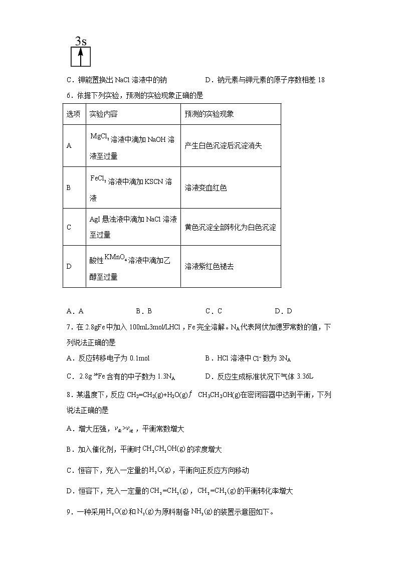 2022年高考海南卷化学高考真题（原卷版+解析）02