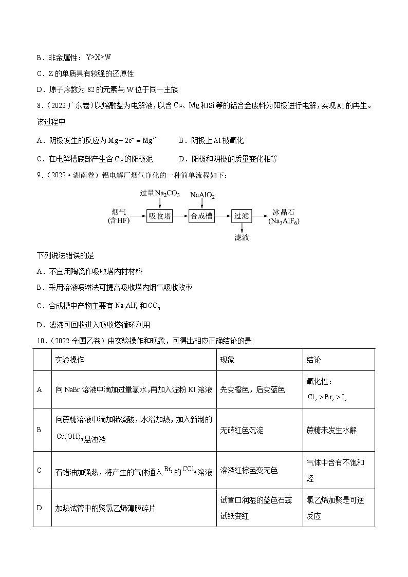 重组卷01-冲刺高考化学真题重组卷（山东专用）03
