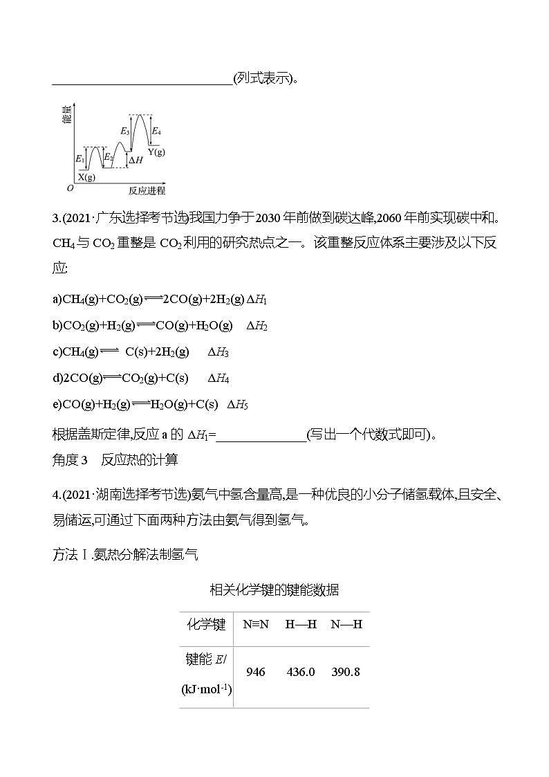 2023 高考化学二轮专题复习 专题6　化学反应的热效应 专题复习（学生版）第2页