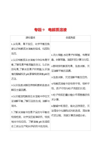 2023 高考化学二轮专题复习 专题9　电解质溶液 专题复习