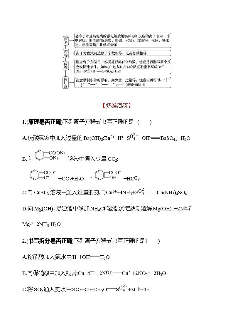 2023届高考化学二轮复习热点3离子反应专题练含解析第3页