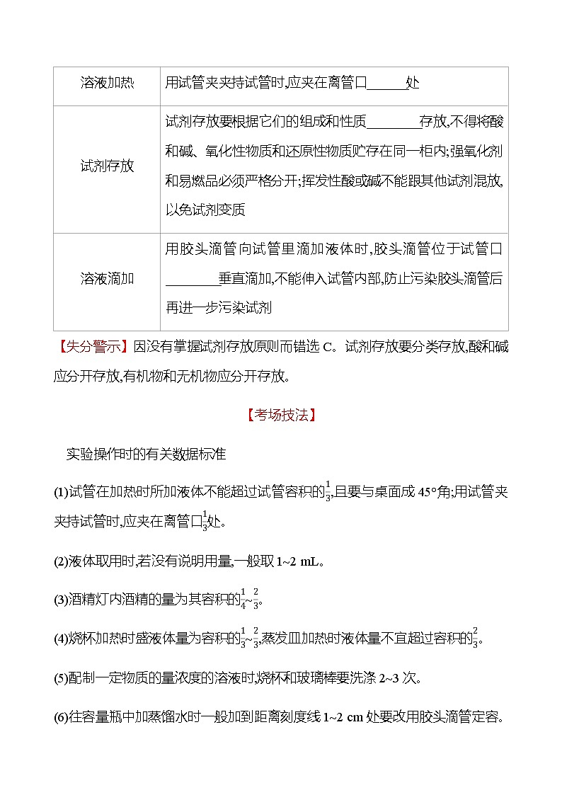 2023届高考化学二轮复习热点6化学实验基础专题练含解析第2页
