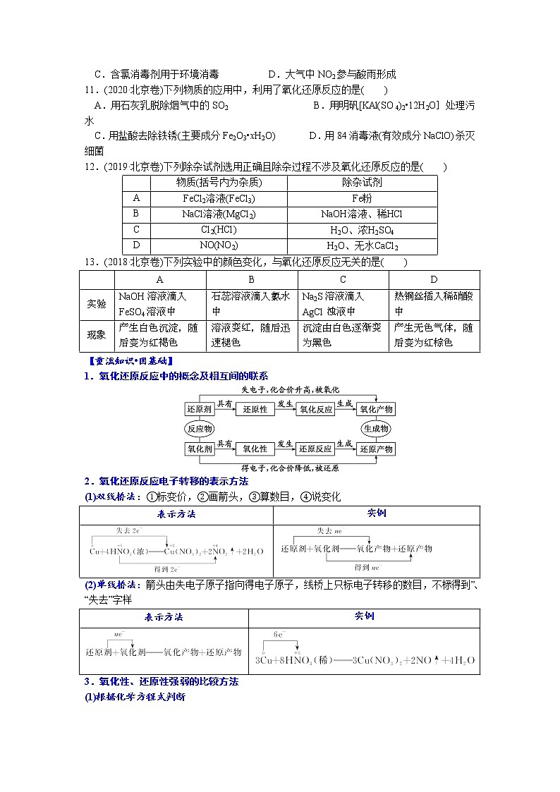 01    考向1   氧化还原反应（附答案解析）-备战2023年高考化学大二轮专题突破系列（全国通用）03