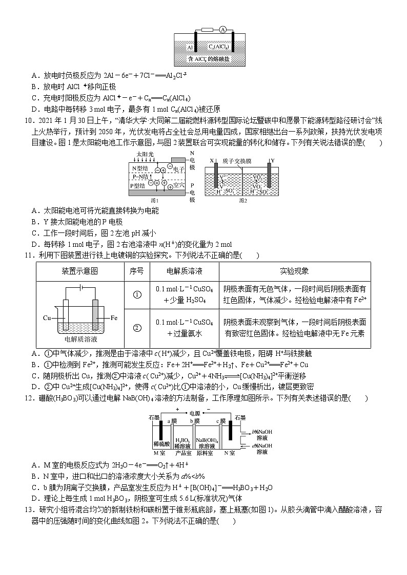 06   专题过关检测6   电化学（附答案解析）-备战2023年高考化学大二轮专题突破系列（全国通用）03
