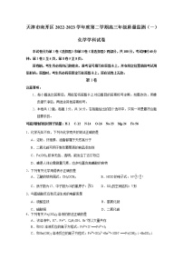 天津市南开区2022-2023学年高三化学下学期质量检测（一）（Word版附答案）