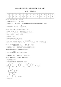 2023年高考第二次模拟考试卷-化学（山东B卷）（参考答案）