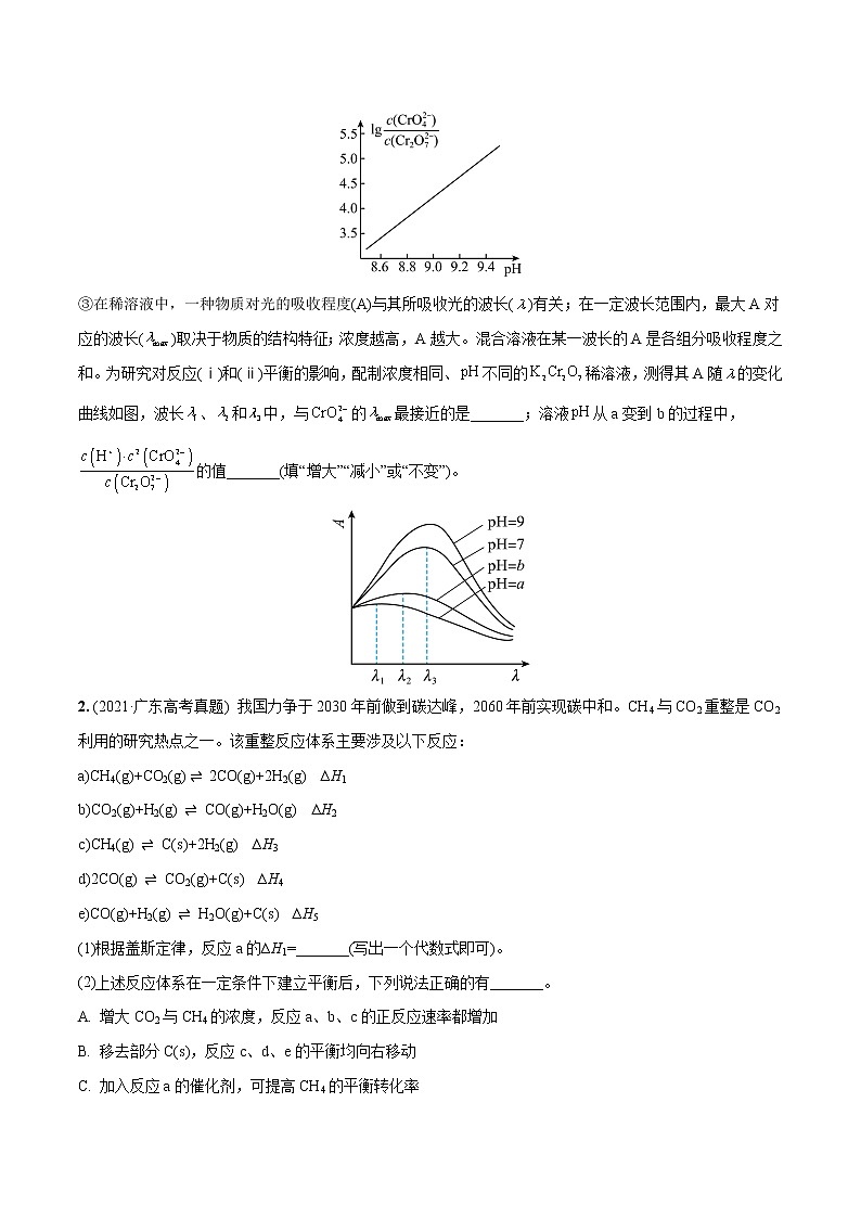 必练19 化学反应原理综合20题高考化学总复习高频考点必刷题（广东专用）(原卷版)第2页