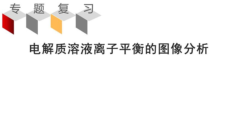 2023届高三化学高考备考二轮复习电解质溶液离子平衡的图像分析课件第1页