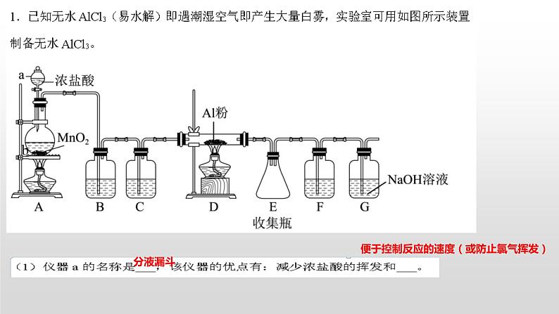 2023届高三化学高考备考二轮复习无机物制备模型建构课件07