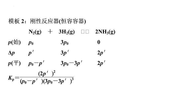 2024届高三化学高考备考一轮复习：分压平衡常数(Kp)与速率常数(k)课件第5页