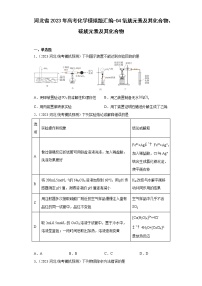 河北省2023年高考化学模拟题汇编-04氧族元素及其化合物、碳族元素及其化合物