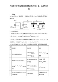 河北省2023年高考化学模拟题汇编-05钠、铝、铁及其化合物