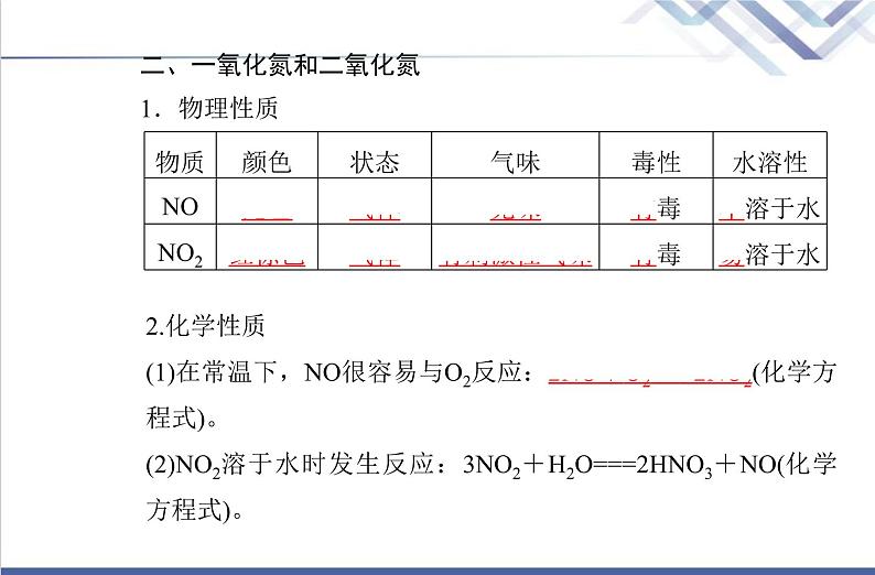 高中化学学业水平合格性考试复习第二节氮及其化合物课件第7页