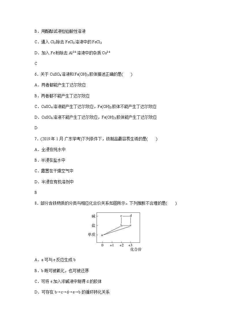 高中化学学业水平合格性考试演练测评(七)含答案第2页