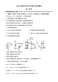 山东省潍坊市2023届高三下学期学科核心素养测评化学试题 （解析版）