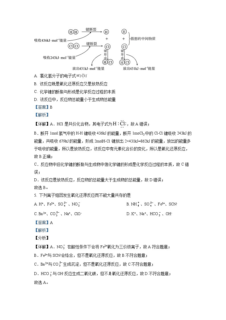 湖南省益阳市安化县第二中学2022-2023学年高一化学下学期4月月考试题（Word版附解析）第3页
