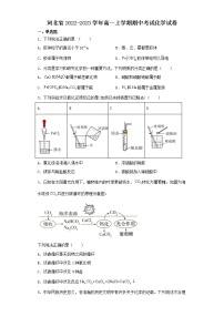河北省2022-2023学年高一上学期期中考试化学试卷（含解析）