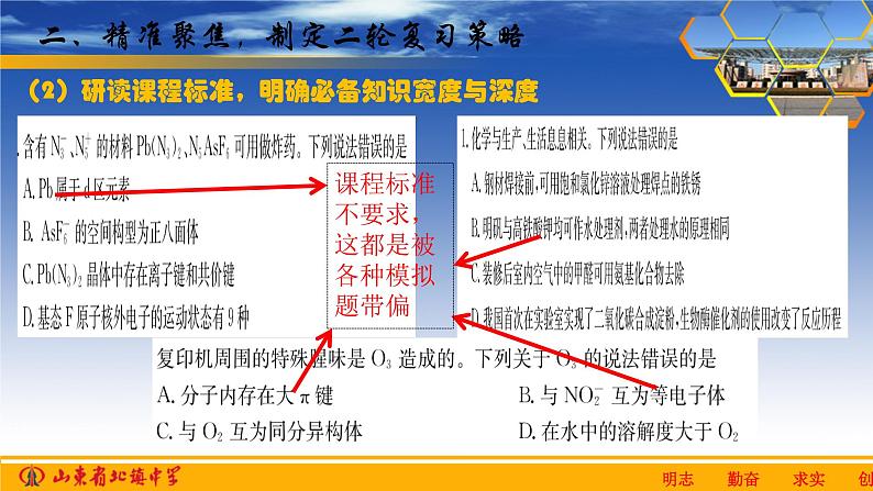 2023届高三化学二轮复习策略  精准聚焦，精细落实  课件第5页