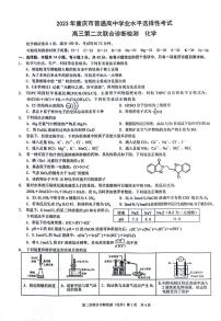 2023重庆二诊（康德卷）2023年普通高等学校招生全国统一考试高三第二次联合诊断检化学