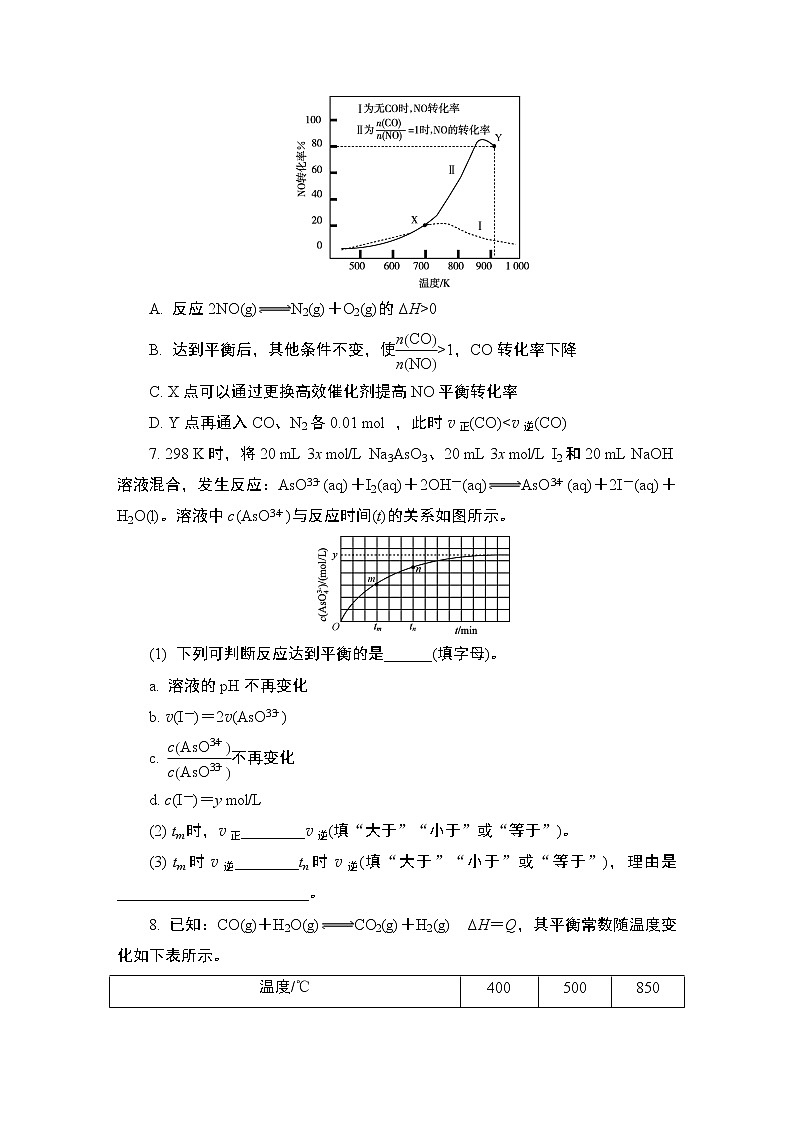2024年江苏高考化学一轮复习 第21讲　化学平衡　化学平衡常数及计算 课时练（含解析）第3页