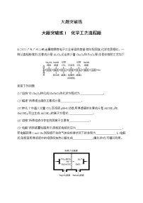 高考化学二轮复习大题突破练1化学工艺流程题含答案