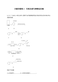 高考化学二轮复习大题突破练4有机合成与推断综合题含答案