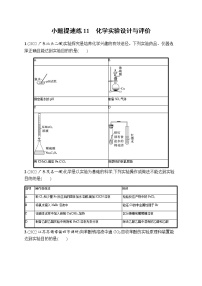 高考化学二轮复习小题提速练11化学实验设计与评价含答案