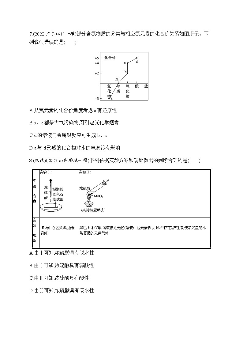 高考化学二轮复习专题四元素及其化合物含答案03