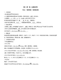 第三章 铁 金属材料【知识清单】-2022-2023学年高一化学单元复习（人教版2019必修第一册）