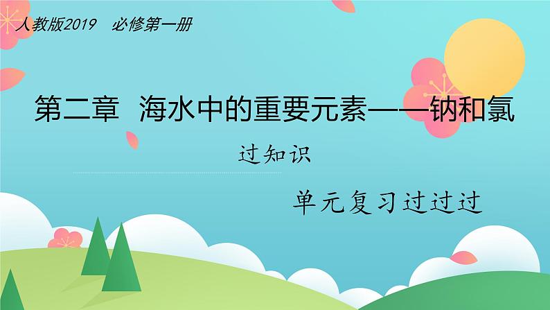 第二章 海水中的重要元素——钠和氯【过知识】-2022-2023学年高一化学单元复习（人教版2019必修第一册）第1页