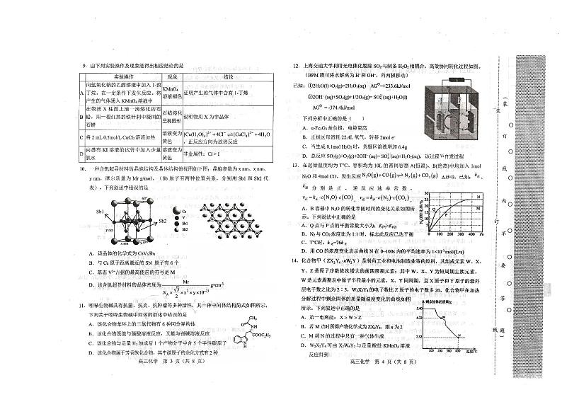 2023届辽宁省沈阳市高三二模 化学试题及答案02