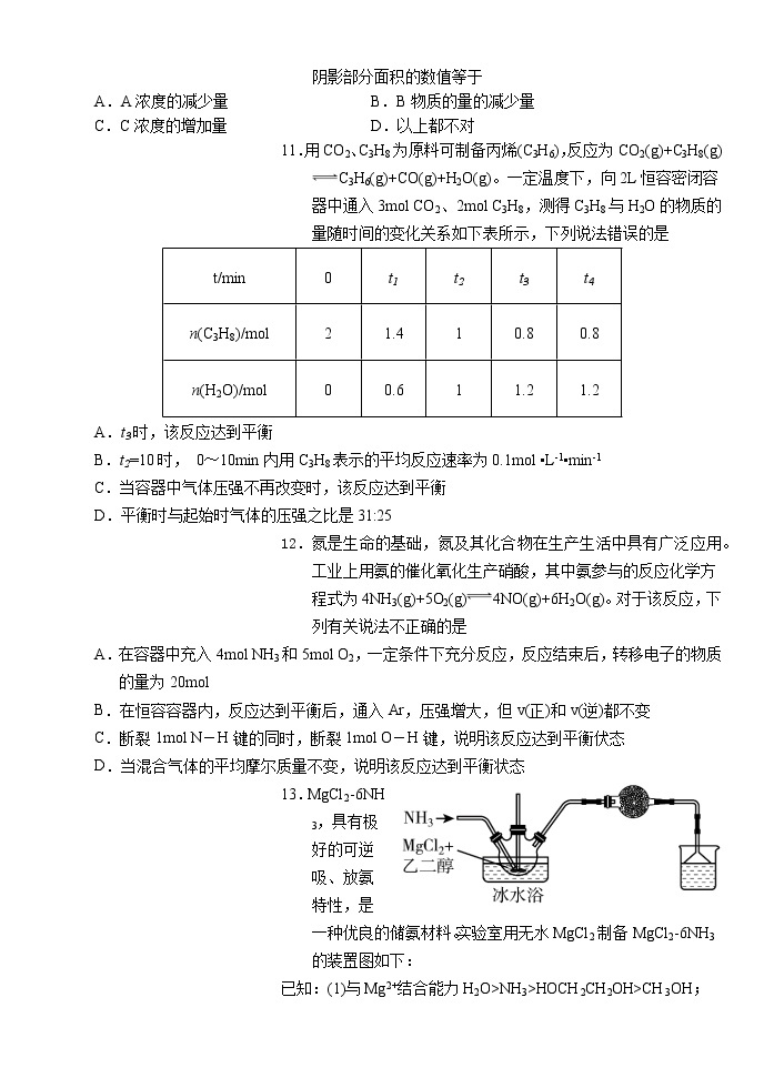 2023荆州沙中学高一下学期4月期中化学试题含答案03