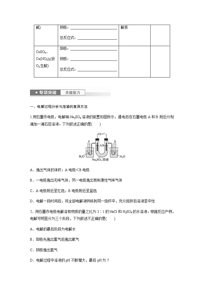 2024年高考化学一轮复习　第40讲　电解池　金属的腐蚀与防护 学案（含答案）03