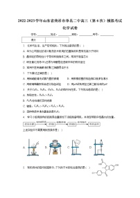 2022-2023学年山东省菏泽市单县二中高三（第6次）模拟 考试化学试卷（含解析）