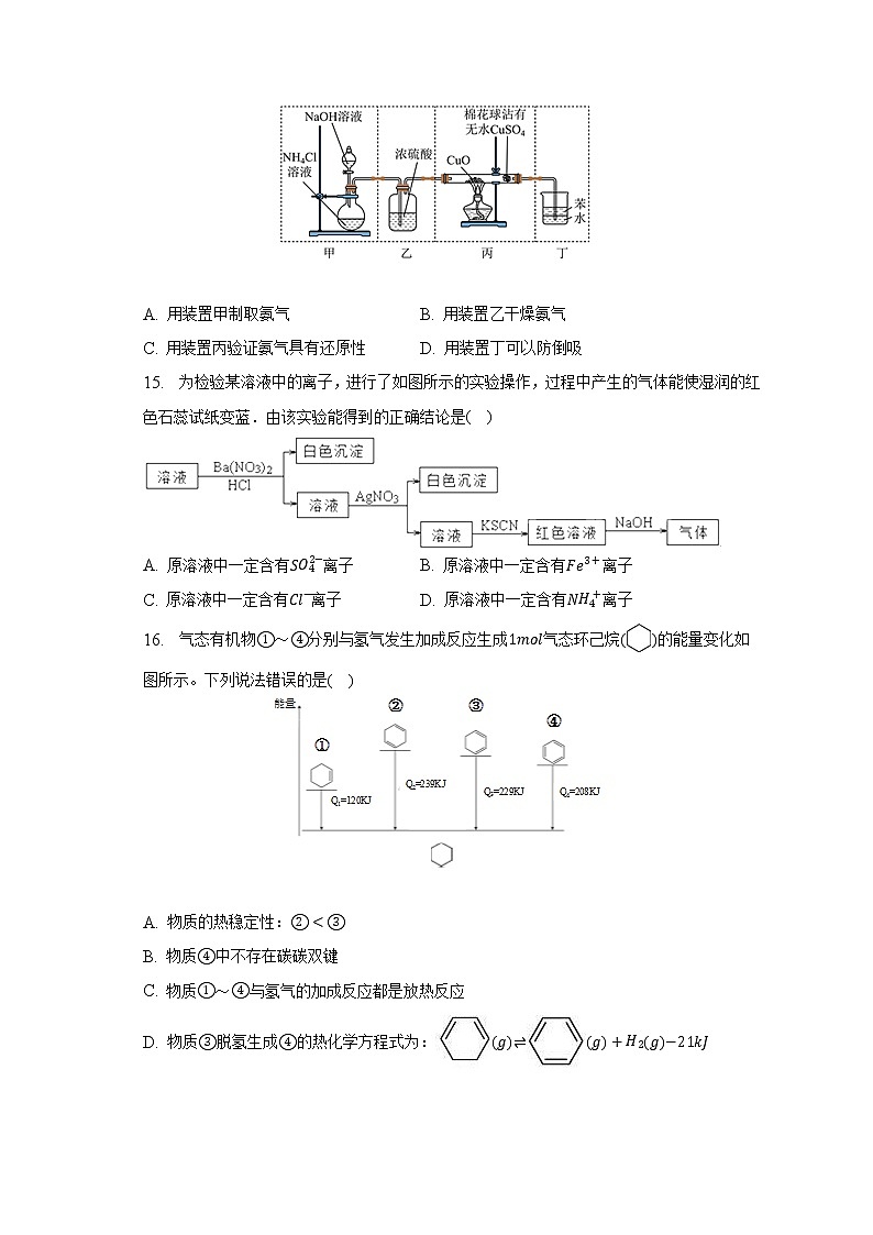 2023年上海市虹口区高考化学二模试卷（含解析）03