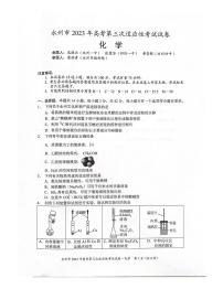 湖南省永州市2023届高考第三次适应性考试化学试题（含答案）