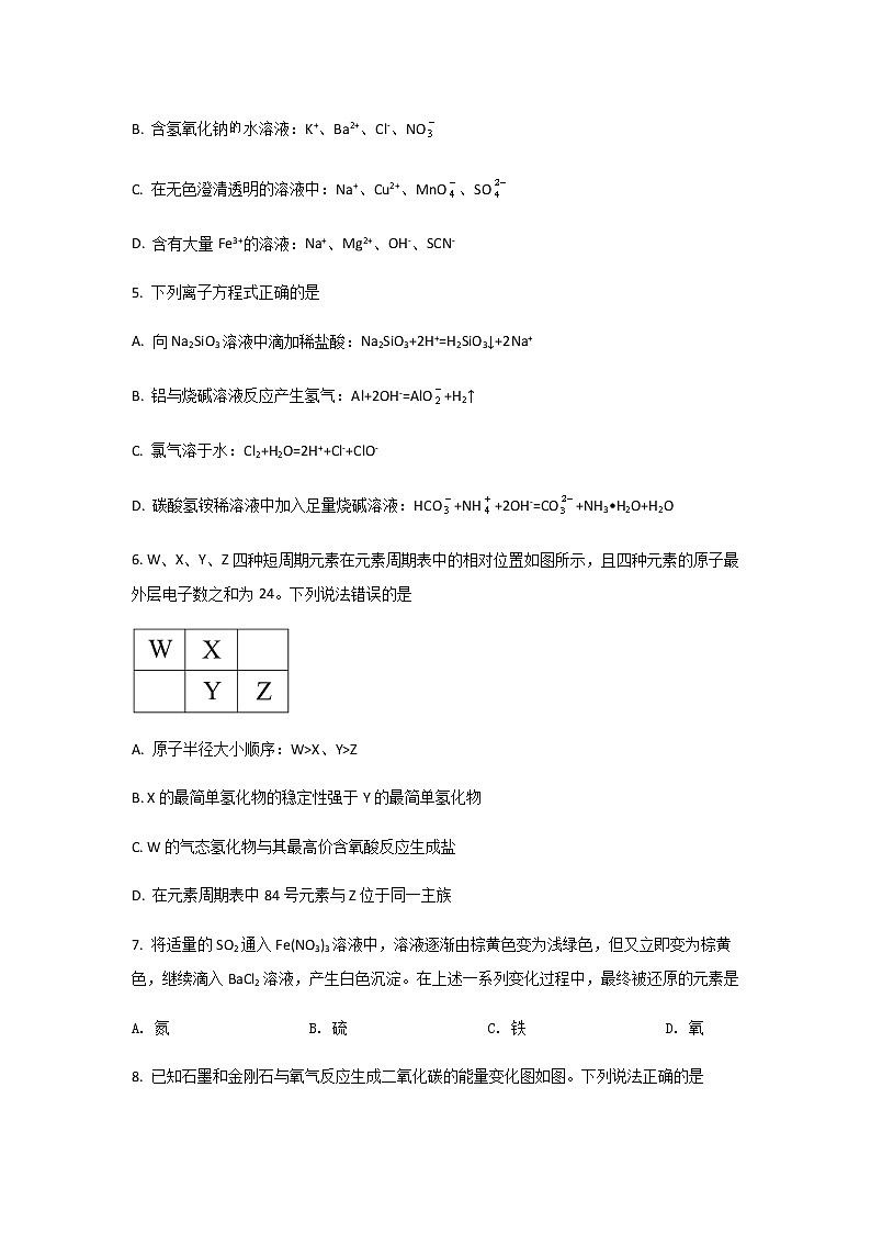 四川省眉山市东坡区多悦高中2022-2023学年高一下学期4月期中考试化学试题（Word版含答案）02
